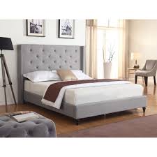 The bed is the key piece of furniture in any bedroom, and it naturally becomes the focal point. Best Master Furniture Upholstered Fabric Wingback Panel Bed On Sale Overstock 20567778