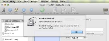 How To Resolve Error Couldn T Modify Partition Map Because File System Verification Failed Ask Different