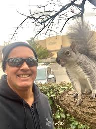 My favorite squirrel girl Chrissy with a big smile.