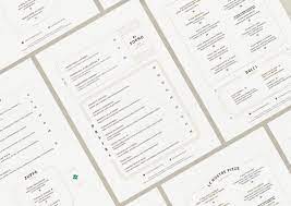 menu projects behance 上的照片 视频 徽标 插图和品牌in 2021 menu inspiration menu layout food branding