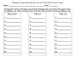 Bossy E Long Vowel Words Adding Ed Ing Short Vowel Words Long Vowel Words Vowel