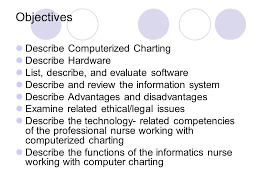 computerized charting renee lynn objectives describe