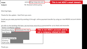 Phishing Email Alert Msig Singapore