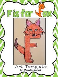 Letter F Art Activity Template F Is For Fox Art Activity Art Activities Letter E Art Fox Art