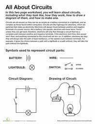 All About Circuits Worksheet Education Com Science Worksheets Physical Science Science Electricity