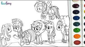 Mlp coloring pages mane 6. My Little Pony Mane 6 Coloring Pages Jambestlune