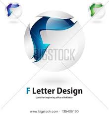 Signing out of account, standby. 3d F Letter Logo Vector Photo Free Trial Bigstock