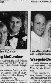 Mark O McCumber WEDDING