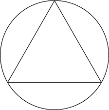 Triangle Inscribed In A Circle Clipart Etc Circle Symbol Circle Tattoo Symbols