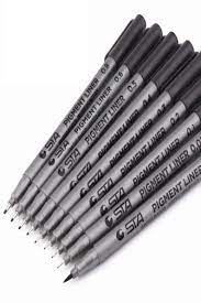 Fine Point Lineart Pen Draw Manga Pen Anime Pen Drawing Manga Art Waterproof Pen Bullet Journal Pen Mangaka Tools Scrapbooking Comic Artist Manga Pens Designs To Draw Doodles Drawing Supplies