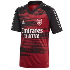 How custom print on the jersey is created. Arsenal Kids Pre Match Jersey 2020 21 Official Adidas