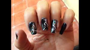 Diseños de uñas de piel de serpiente. Unas De Rayo Para Halloween Tutorial Diy Youtube