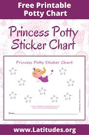 Free Potty Training Sticker Chart Cute Princess Sticker
