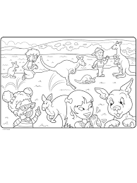 Color in this picture of an australia and others with our library of online coloring pages. Colors Of The World Kangaroo Coloring Page Crayola Com