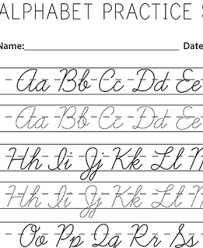 These cursive alphabet worksheets can be printed and used any time for extra practice! 9 Free Printable Handwriting Worksheets Bostitch Office