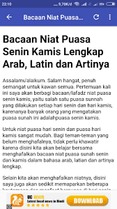 Tak berbeda memang dengan puasa wajib yang biasa kita lakukan saat bulan ramadan. Niat Puasa Senin Kamis For Android Apk Download