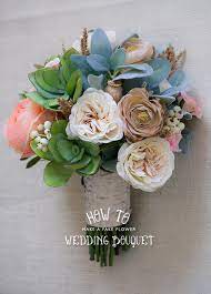 I ordered my silk bridal bouquet from you for my august wedding. How To Make A Fake Flower Bridal Bouquet