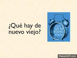 Nuestro próximo programa será el último de la temporada y por este motivo. Gif Que Hay De Nuevo Viejo On Make A Gif