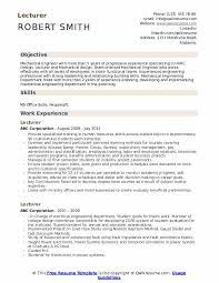 Cv examples see perfect cv samples that get jobs. Lecturer Resume Samples Qwikresume