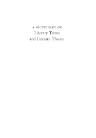 Pdf A Dictionary Of Literary Terms And Literary Theory Dina Nabil Academia Edu