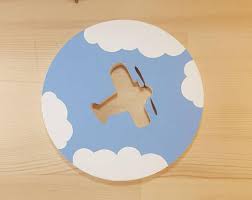 This Airplane Wall Art Is A Great Gift For New Babies Or Parents A Unique Boys Room Decor That Will Last F Airplane Wall Art Toddler Gifts Handmade Wall Decor