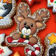 Glacage Biscuit Noel Le Renne Rudolph Et Le Pere Noel A Grignoter Glacage Biscuit Biscuit De Noel Biscuits Au Sucre De Noel