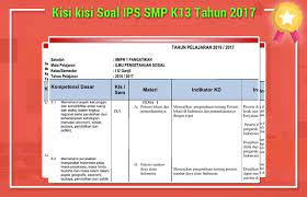 Koto tangah bidang studi : Kisi Kisi Soal Ips Smp K13 Tahun 2019 Dunia Edukasi