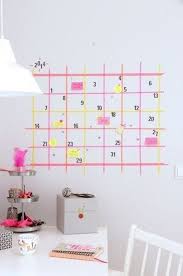 Que Faire Avec Du Masking Tape Clemaroundthecorner Blog Deco Calendrier Diy Idee Deco Calendrier Mural
