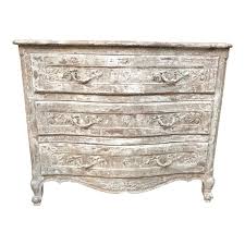 Distressed finish joshua 5 drawer 27.5'' w solid wood chest. Vintage French Off White Painted And Distressed Three Drawer Dresser Chairish