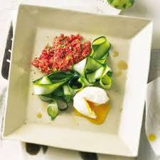 Beef Tatar Mit Zucchini Rezept Zucchini Essen Lebensmittel Essen