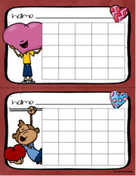 positive behavior sticker chart reward incentives valentines day february theme