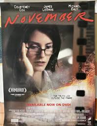Original HTF November DVD Promo movie poster. Cortney Cox. Rolled. 18x24