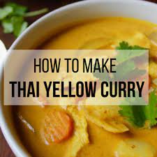 Thai Yellow Curry Recipe With Chicken Potatoes And Carrots Travel Alphas Yellow Curry Recipe Curry Recipes Thai Yellow Curry