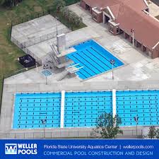 We Proudly Built The Florida State University Aquatic Center S Pool An Amazing 16 Lane By 25 Yard Indoor Swimming Facility Pool Pool Construction Diving Pool