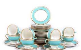 Check spelling or type a new query. Lot Art Wedgwood Powder Turquoise Ulander Bone China Dinner Service