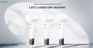 Choetech launched a negative ionic hairdryer to treat our female customers  just in time for International Women's Day. Unlike traditional dryers, this  hair dryer is designed to focus