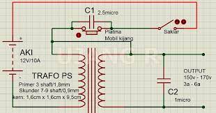 Jadi dengan menggunakan 2 trafo yang. Skema Rangkaian Setruman Ikan Menggunakan Platina Tanpa Condensor Dengan Jenis Trafo 3 Jalur Dan 4 Jalur