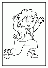 Posted in cartoons coloring pages. Dora Diego Coloring Pages Coloring Home