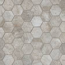 Stone Mountain 2 X 2 Porcelain Mosaic Tile In Silver Hexagonal Mosaic Porcelain Mosaic Tile Porcelain Mosaic