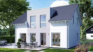 e 15 143 15 mit flachdachgaube von schworerhaus komplette datenubersicht fertighaus de schworer haus haus fassade haus