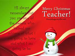 Christmas Messages For Teachers Wordings And Messages Message For Teacher Christmas Messages Teachers