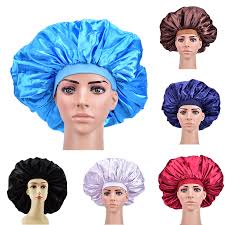 Betty dain stylish design terry lined shower cap comes with wonderful built quality and fashionable design. Extra Large Satin Sleep Cap High Quality Waterproof Shower Cap Protect Hair Women Hair Treatment Hat 6 Colors Kozmetika