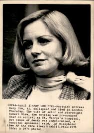LG31 1974 Wire Photo MARY URE Beautiful Blonde Scottish Actress Robert Shaw  Wife