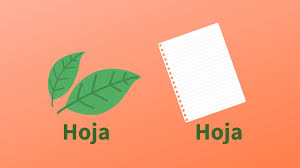Diferencia entre palabras polisémicas y palabras homónimas