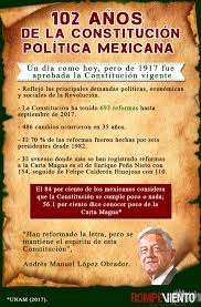 Hola espero que estén muy bien, en este vídeo veremos la historia de la constitución mexicana. 102 Anos De La Constitucion Politica Mexicana Infografias Rompeviento Tv