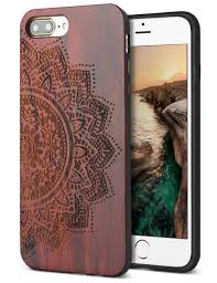 Iphone 7 Plus Wood Case Iphone 8 Plus Cover Cool Wood Engraving Floral Design Slim Cute Iphone 7 Plus Case For Girls Iphone Wood Case Iphone Iphone 7 Plus