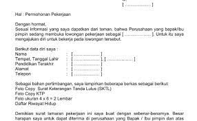 Pejuang jaya (biasa disebut dengan pejuang saja atau pejuang jaya). Contoh Surat Lamaran Kerja Swalayan Supermarket Mol Dan Toko Format Word Doc Pimpinan Dan Cute766