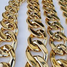 Rio grande jewelry making supplies for the best in jewelry findings and gemstones, tools, jewelry supplies and equipment, and the packaging and display items essential to the success of your jewellery business since 1944. Us 58 00 4 Feet Supper Large Chunky Resin Gold Chain Links Plastic Chain Links Necklace Chain Links Open Link Size 15mmx25mm M Pindarave Com