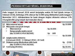 Contoh dan cara membuat jurnal wesel tagih. Cara Perhitungan Wesel Tagih Jika Dijual Akuntansi