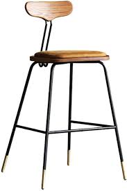 Jqqj Bar Stools With Back Handmade Wrought Iron Bar Stooloil Impregnated Leather Strong And Sturdy Counter In 2020 Bar Stools Bar Stools With Backs Home Bar Furniture